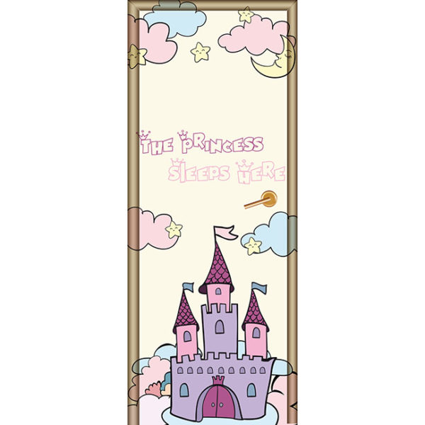 Sticker adesivo da porta castello della principessa