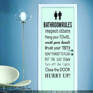 Le regole del bagno