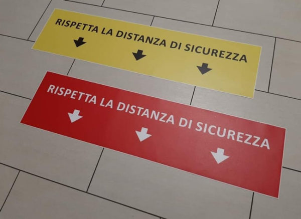 Sticker Adesivo Protezione Distanza di sicurezza